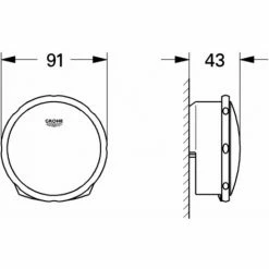 Grohe Talentofill Afbouwdeel Overloopgarnituur Hard Graphite Geborsteld -GROHE Geschäft 71386814 3