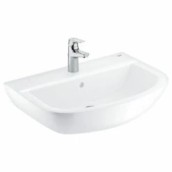 Grohe Set Alles In 1: Hängewaschbecken 60 Cm + Einhebelmischer + Siphon + Eckventil (LAVABOMITIGEURGROHE) -GROHE Geschäft 71699469 3