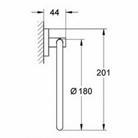 Grohe Essentials Handdoekring Supersteel Grohe Essentials Handdoekring Supersteel -GROHE Geschäft 72005231 3